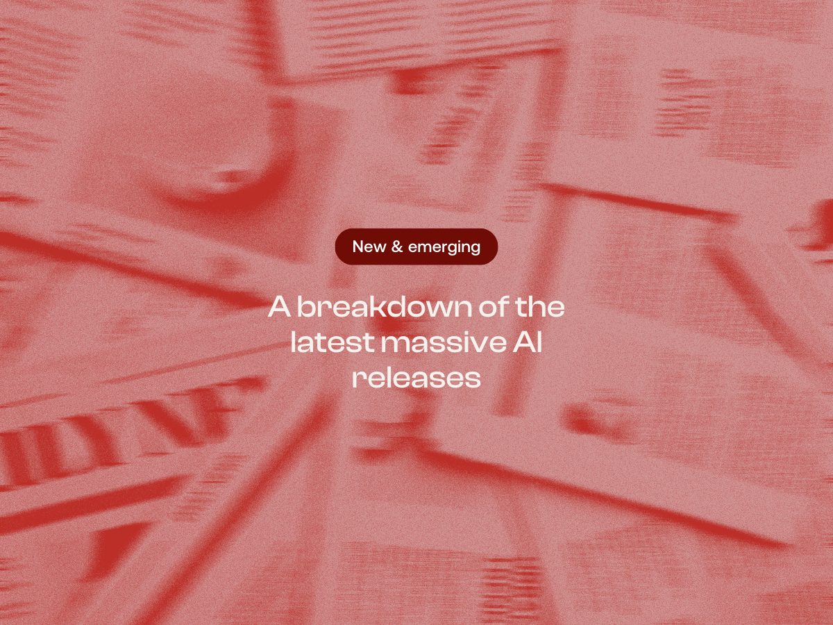 A breakdown of the latest massive AI releases
